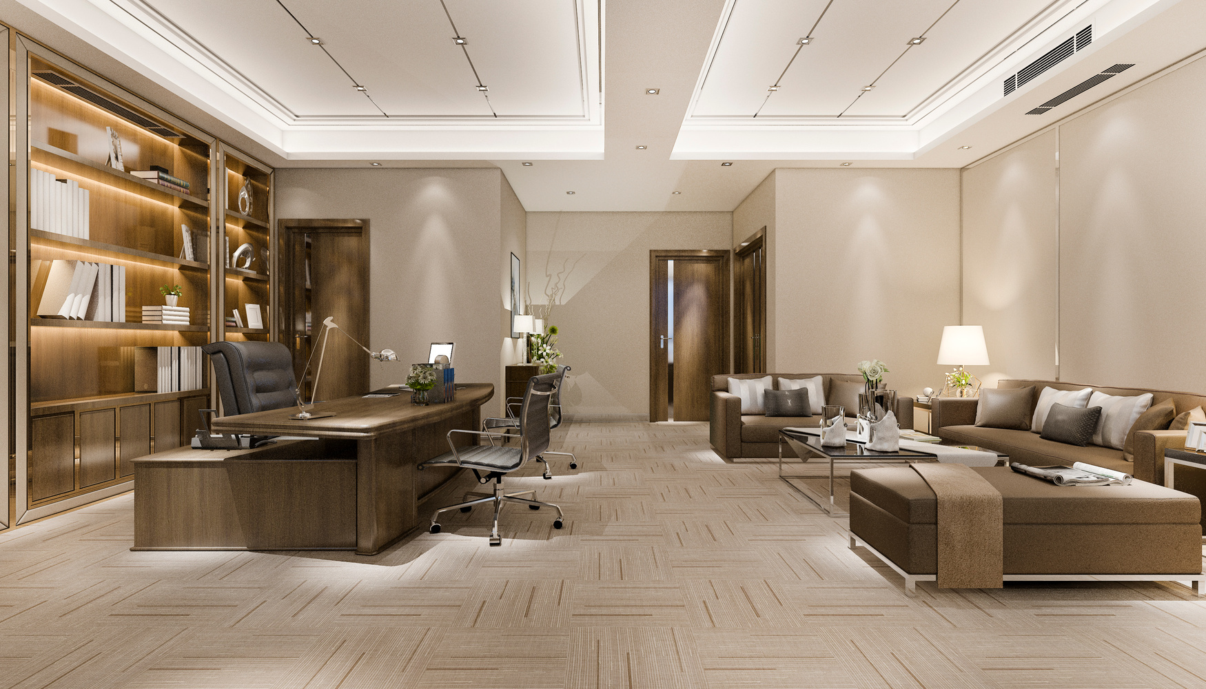 Interior of a Luxurious Executive's Office